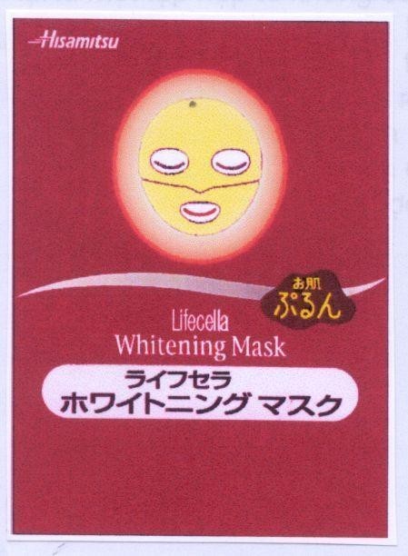 Mẫu nhãn hiệu LIFECELLA WHITENING MASK HISAMITSU O HADA PURUN DA CO DAN DAN HOI ON AO RA I FU SE RA HOWAITONINNGU MATSUKU