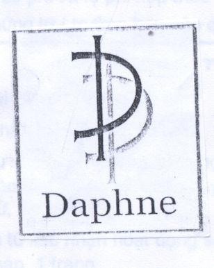 Mẫu nhãn hiệu DAPHNE DD