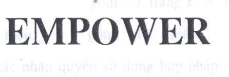 Mẫu nhãn hiệu EMPOWER