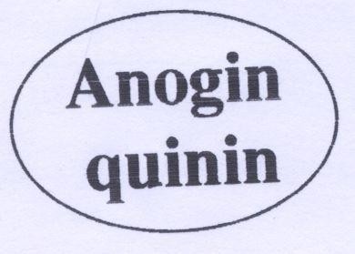 Mẫu nhãn hiệu ANOGIN QUININ