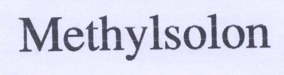 Mẫu nhãn hiệu METHYLSOLON