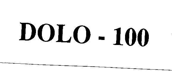 Mẫu nhãn hiệu DOLO -100