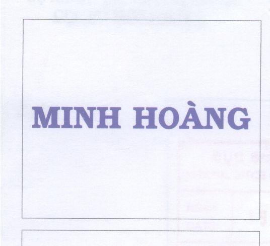 Mẫu nhãn hiệu Minh Hoàng