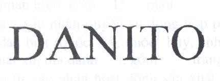 Mẫu nhãn hiệu DANITO