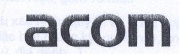 Mẫu nhãn hiệu ACOM