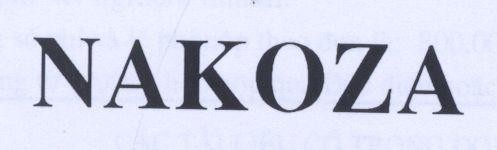 Mẫu nhãn hiệu NAKOZA