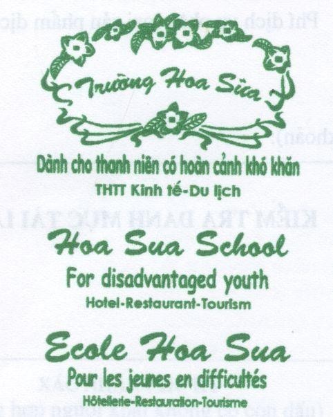 Mẫu nhãn hiệu TRUONG HOA SUA DANH CHO THANH NIEN CO HOAN CANH KHO KHAN THTT KINH TE DU LICH HOA SUA SCHOOL