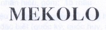 Mẫu nhãn hiệu MEKOLO