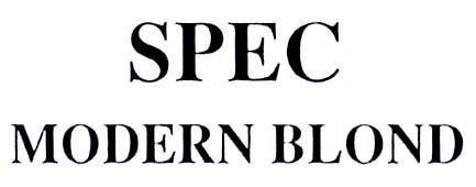 Mẫu nhãn hiệu SPEC MODERN BLOND
