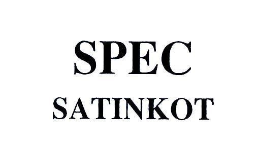 Mẫu nhãn hiệu SPEC SATINKOT