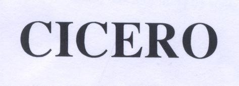 Mẫu nhãn hiệu CICERO