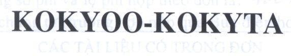 Mẫu nhãn hiệu KOKYOO-KOKYTA