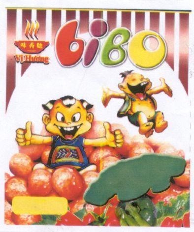 Mẫu nhãn hiệu Vị HƯƠNG BIBO
