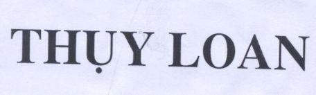 Mẫu nhãn hiệu THụY LOAN