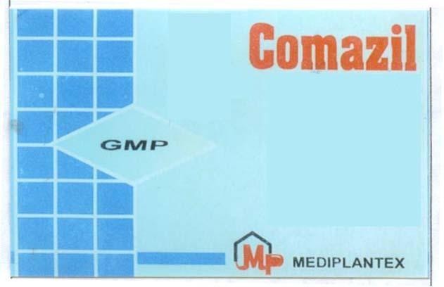 Mẫu nhãn hiệu COMAZIL GMP MP MEDIPLANTEX