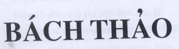 Mẫu nhãn hiệu Bách Thảo