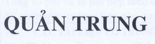 Mẫu nhãn hiệu Quản Trung