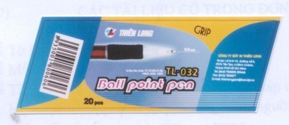 Mẫu nhãn hiệu T/L THIEN LONG SX TC-01-2001/TL-BP BALL POINT PEN