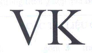 Mẫu nhãn hiệu VK