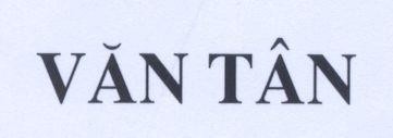 Mẫu nhãn hiệu VĂN TÂN