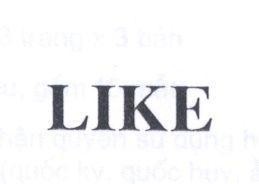 Mẫu nhãn hiệu LIKE