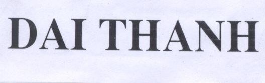 Mẫu nhãn hiệu DAI THANH