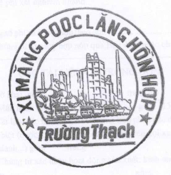 Mẫu nhãn hiệu Xi Măng POOC Lăng hỗn hợp Trường Thạch