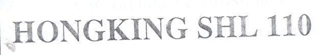 Mẫu nhãn hiệu HONGKING SHL 110