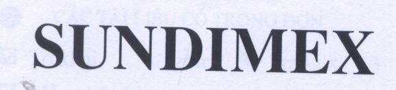 Mẫu nhãn hiệu SUNDIMEX