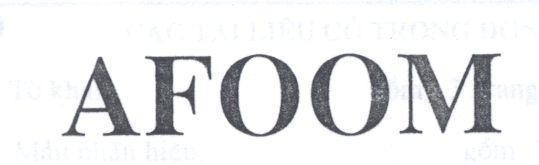 Mẫu nhãn hiệu AFOOM