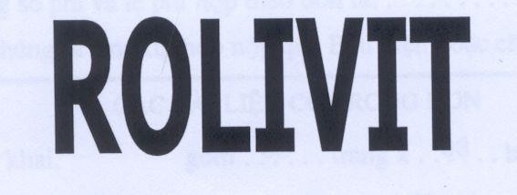 Mẫu nhãn hiệu ROLIVIT