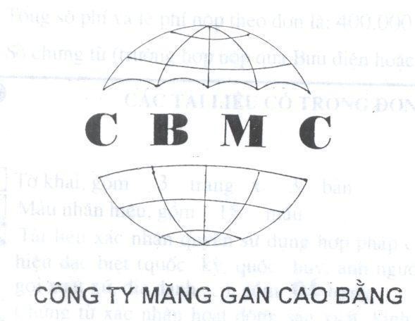 Mẫu nhãn hiệu CBMC Công ty măng gan Cao Bằng