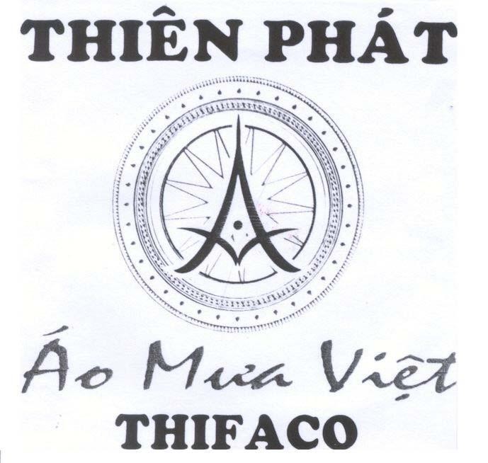 Mẫu nhãn hiệu A Thiên Phát áo Mưa Việt THIFACO