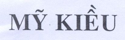 Mẫu nhãn hiệu Mỹ Kiều