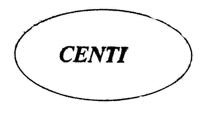 Mẫu nhãn hiệu CENTI