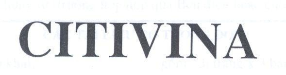 Mẫu nhãn hiệu CITIVINA