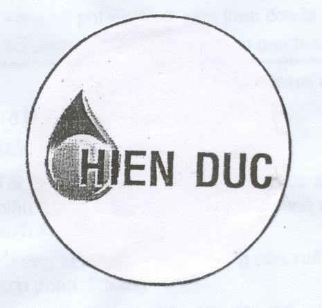 Mẫu nhãn hiệu HIEN DUC