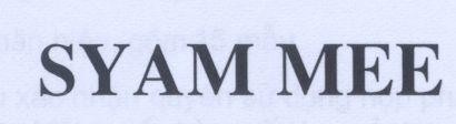 Mẫu nhãn hiệu SYAM MEE