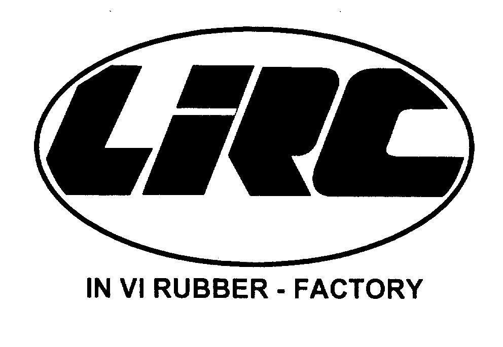 Mẫu nhãn hiệu LRC IN VI RUBBER- FACTORY