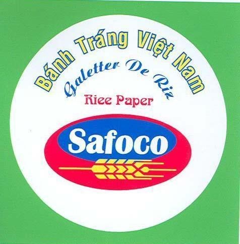 Mẫu nhãn hiệu SAFOCO BáNH TRáNG VIệT NAM GALETTES DE RIZ RICE PAPER