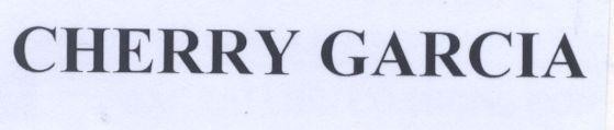 Mẫu nhãn hiệu CHERRY GARCIA