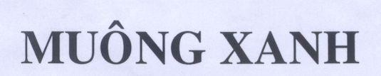 Mẫu nhãn hiệu MUÔNG XANH