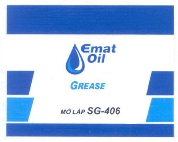 Mẫu nhãn hiệu EMAT OIL GREASE MO LAP SG-406