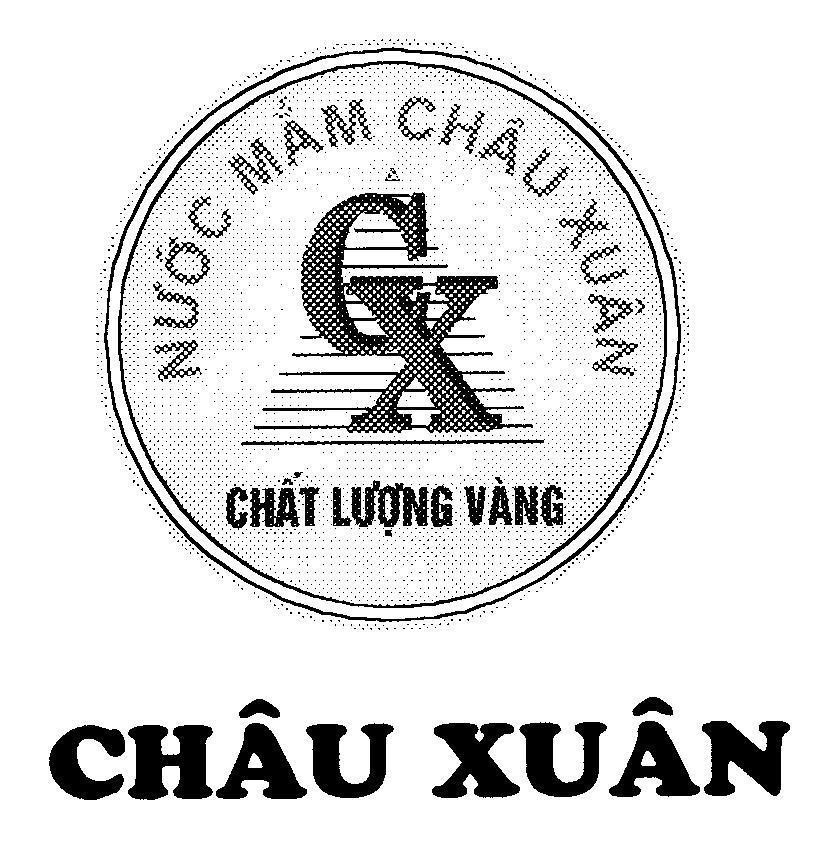 Mẫu nhãn hiệu Châu Xuân CX Chất Lượng Vàng Châu Xuân Nước Mắm