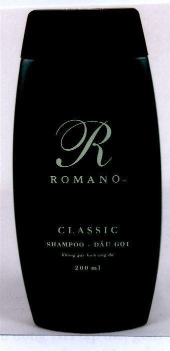 Mẫu nhãn hiệu R ROMANO CLASSIC SHAMPOO - Dầu Gội 200ML