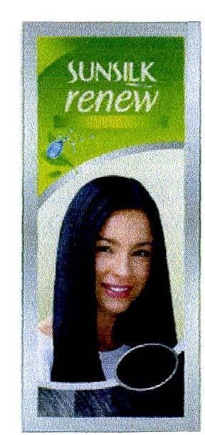 Mẫu nhãn hiệu SUNSILK RENEW