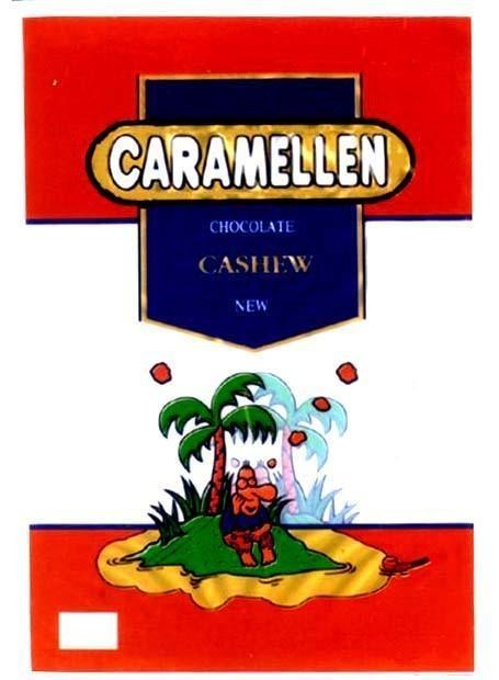 Mẫu nhãn hiệu CARAMELLEN CASHEW CHOCOLATE NEW