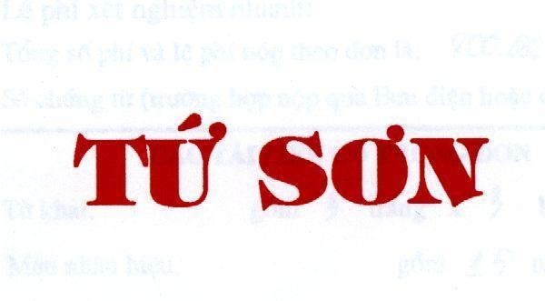 Mẫu nhãn hiệu Tứ Sơn