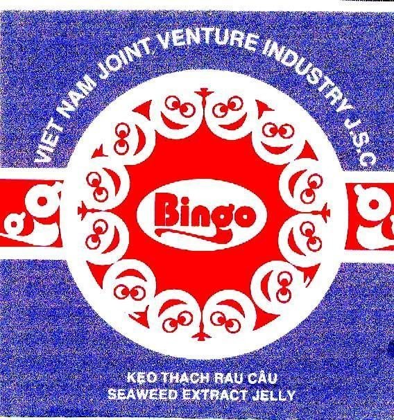 Mẫu nhãn hiệu BINGO VIET NAM JOINT VENTURE INDUSTRY J.S.C kẹo thạch rau câu SEAWEED EXTRACT JELLY