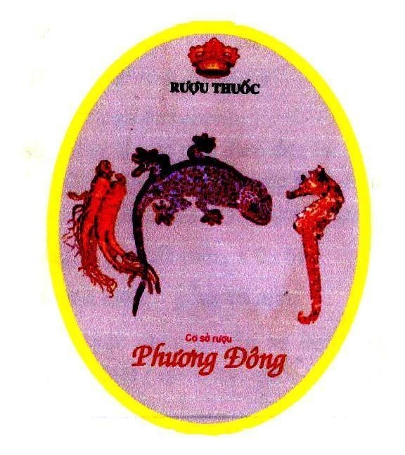 Mẫu nhãn hiệu Phương Đông Rượu Thuốc Cơ Sở Rượu
